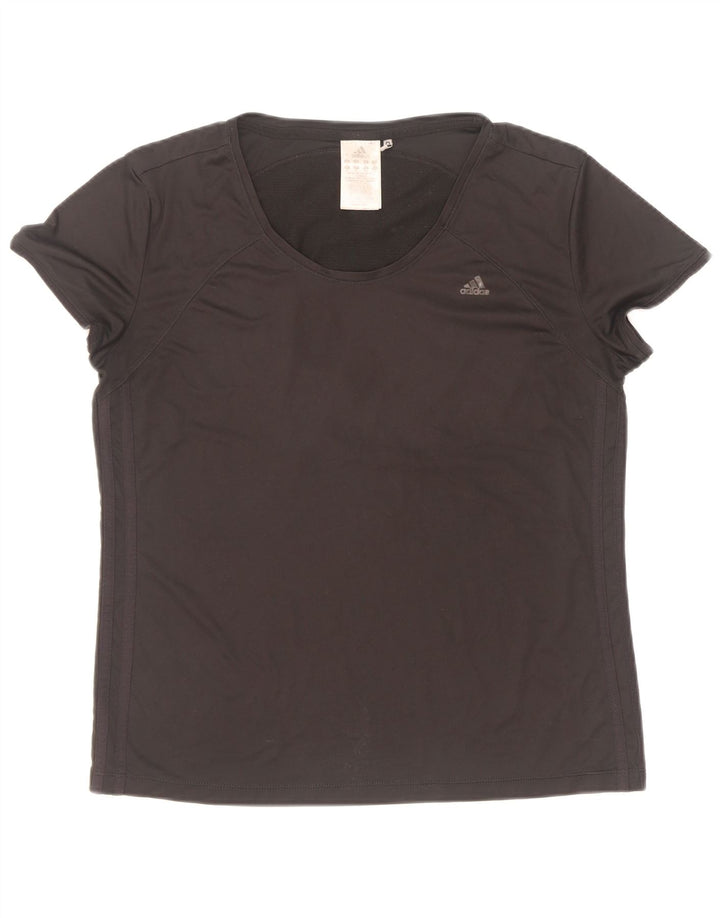 Damska koszulka Adidas Climacool Top UK 16, duża, czarna, poliester