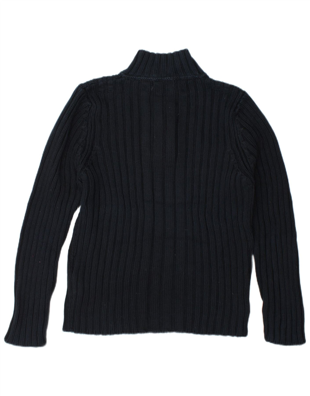 Zara Męski sweter zapinany na guziki, duży, granatowy, bawełniany