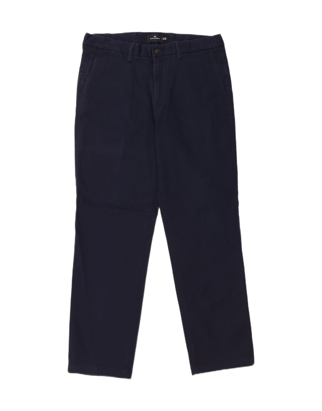 Męskie spodnie chino Marks & Spencer Blue Harbor W38 L33 Granatowa bawełna