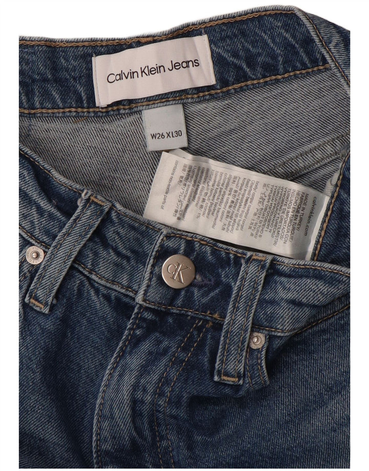 Damskie jeansy Calvin Klein Bootcut W26 L30 Niebieskie bawełniane