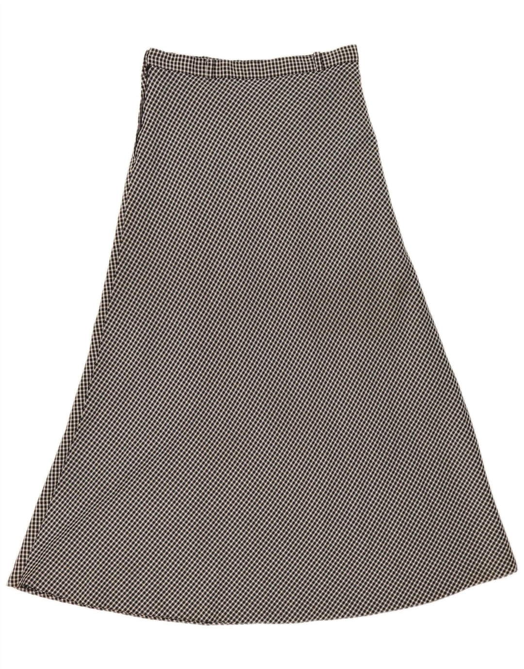 Damska spódnica midi w stylu vintage EU 40 Medium W30 w czarną kratkę