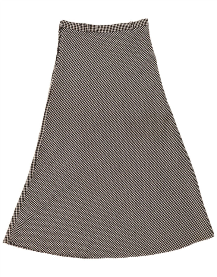 Damska spódnica midi w stylu vintage EU 40 Medium W30 w czarną kratkę