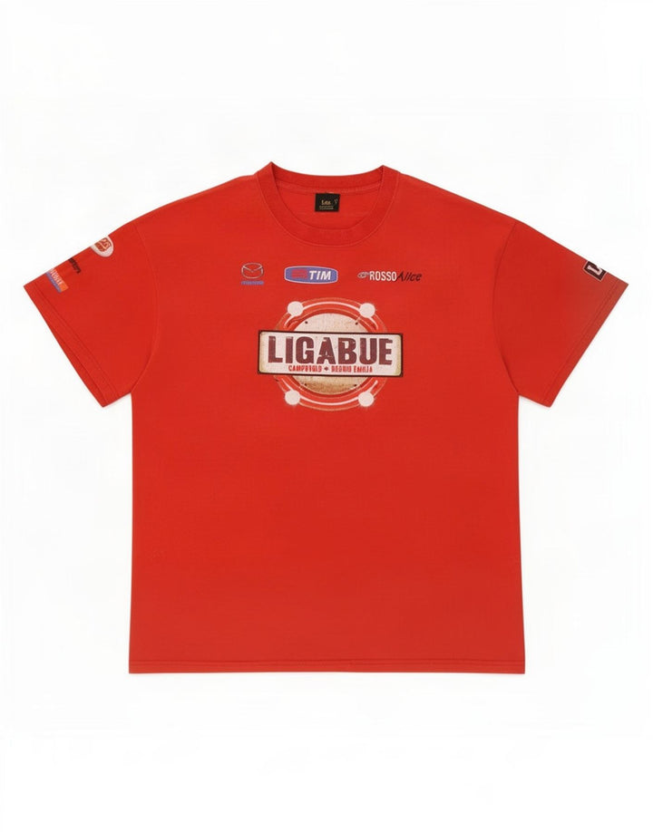 Męski T-shirt Lee z grafiką, duży, czerwony
