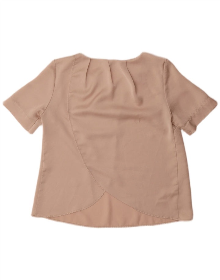 Damska bluzka oversize Topshop Top UK 10, mała, beżowa, poliester