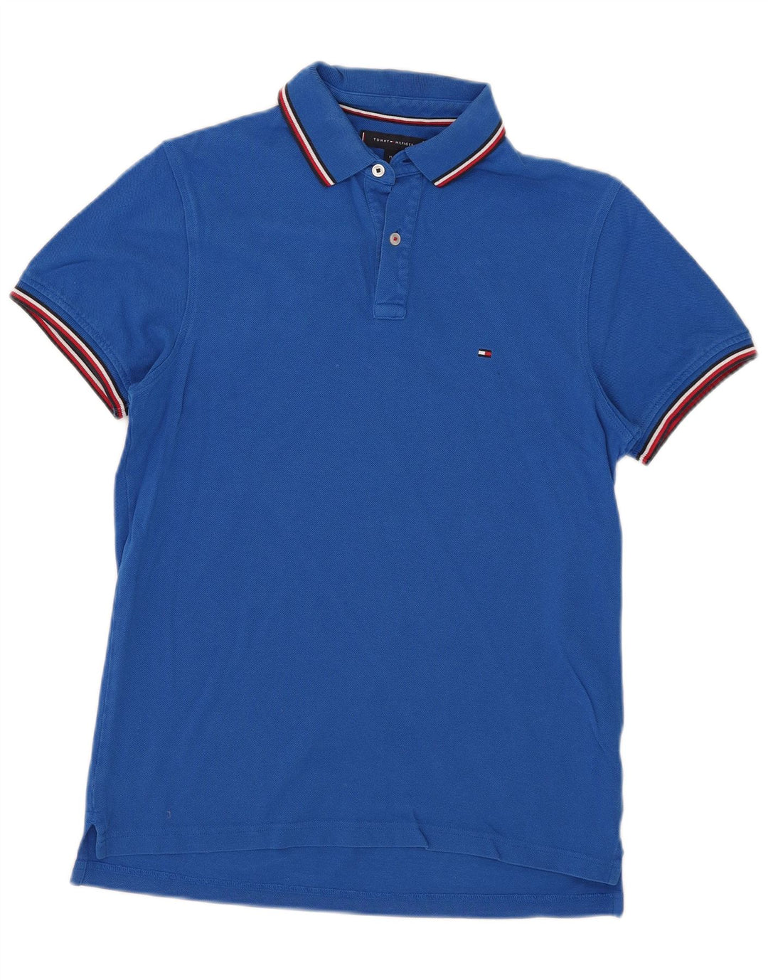 Męska koszulka polo Slim Fit Tommy Hilfiger w średnie niebieskie paski