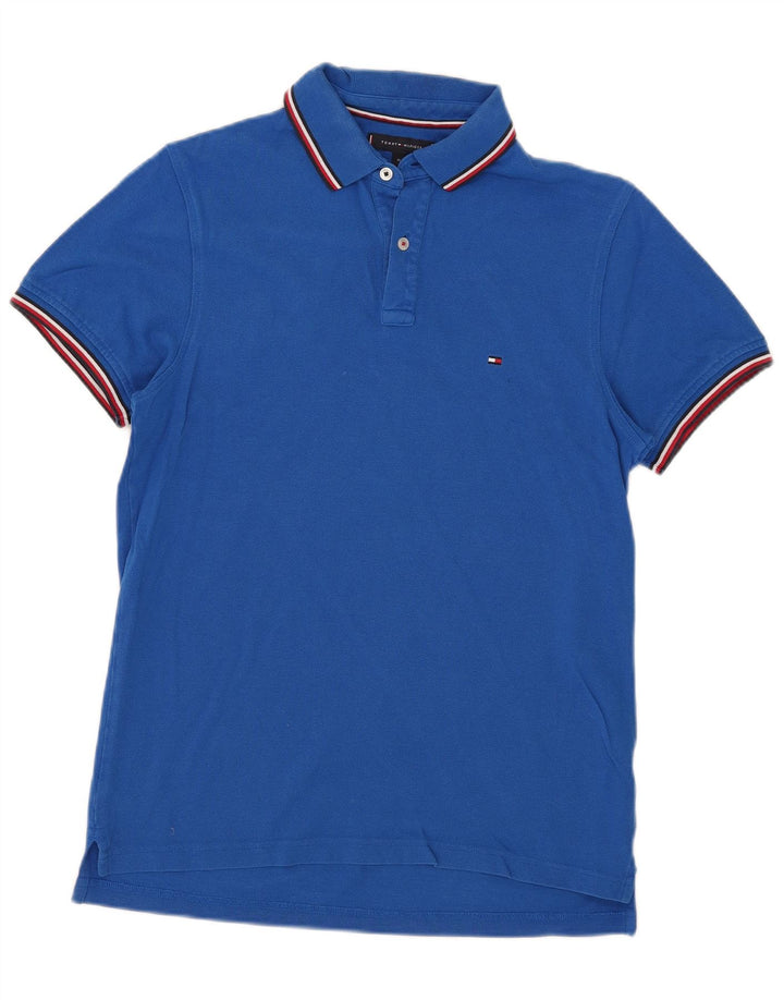 Męska koszulka polo Slim Fit Tommy Hilfiger w średnie niebieskie paski
