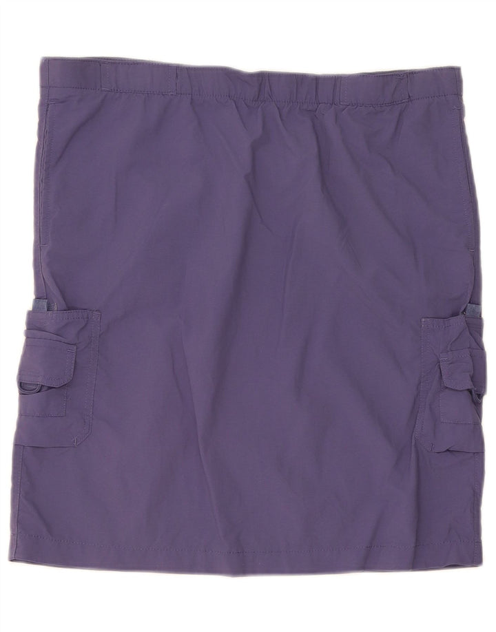 COLUMBIA Womens Cargo Skirt Small W36 Purple Nylon