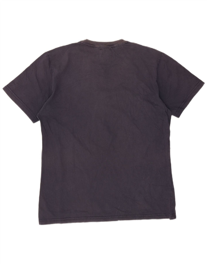 Męska koszulka Converse z grafiką, góra XL, granatowa, bawełniana