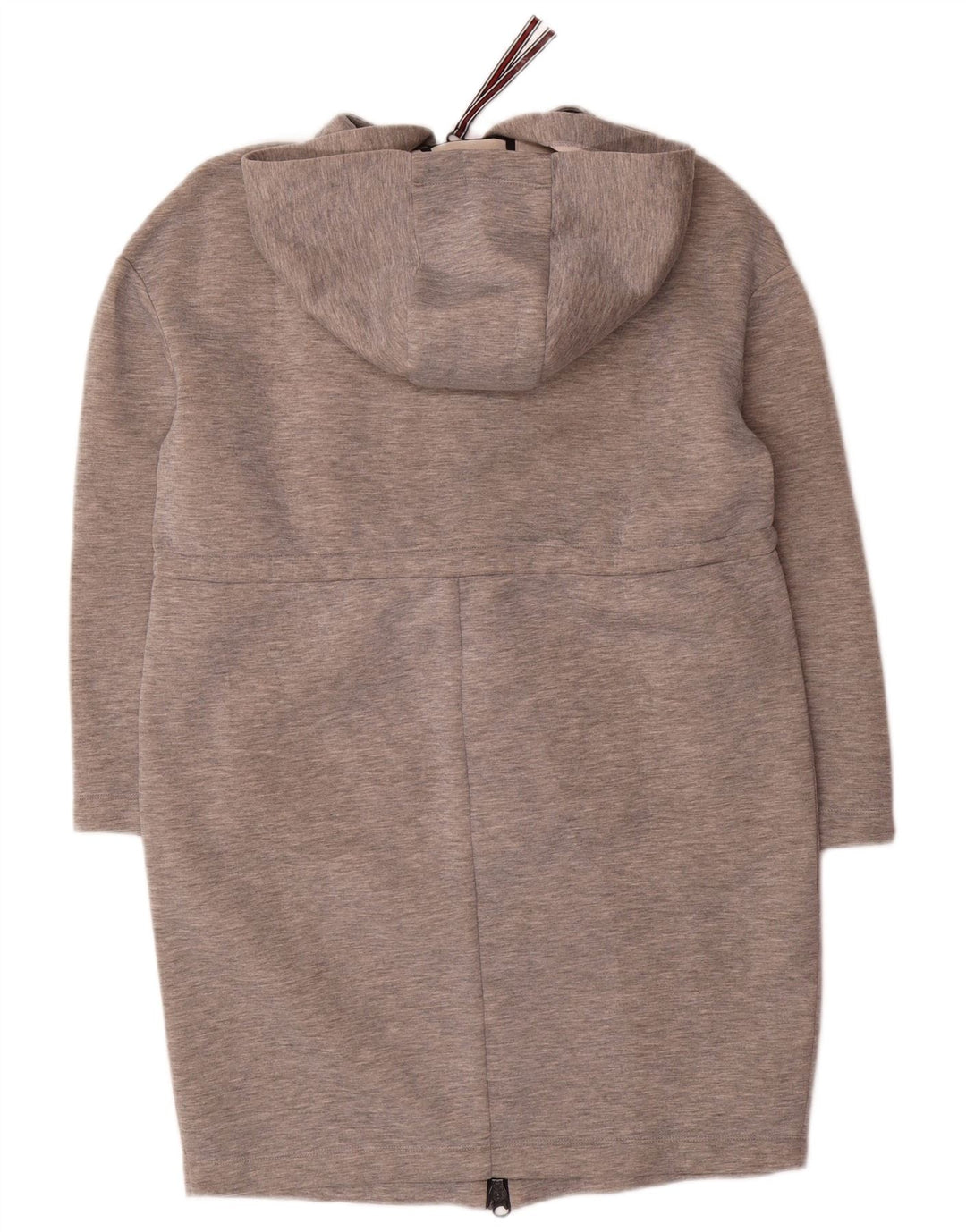 Max & Co. Damski płaszcz oversize z kapturem, UK 10, mały, szary, nakrapiany modal