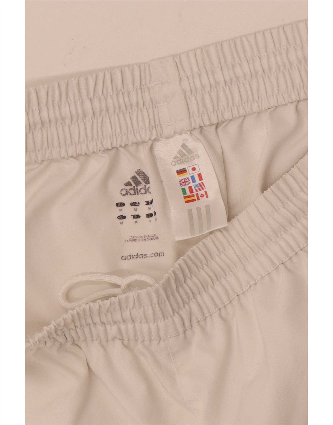 Męskie spodenki sportowe Adidas Climalite, średnie białe