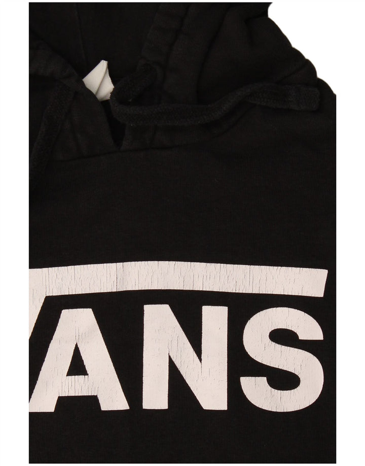 Męski sweter z kapturem Vans z grafiką, mały, czarny, bawełniany