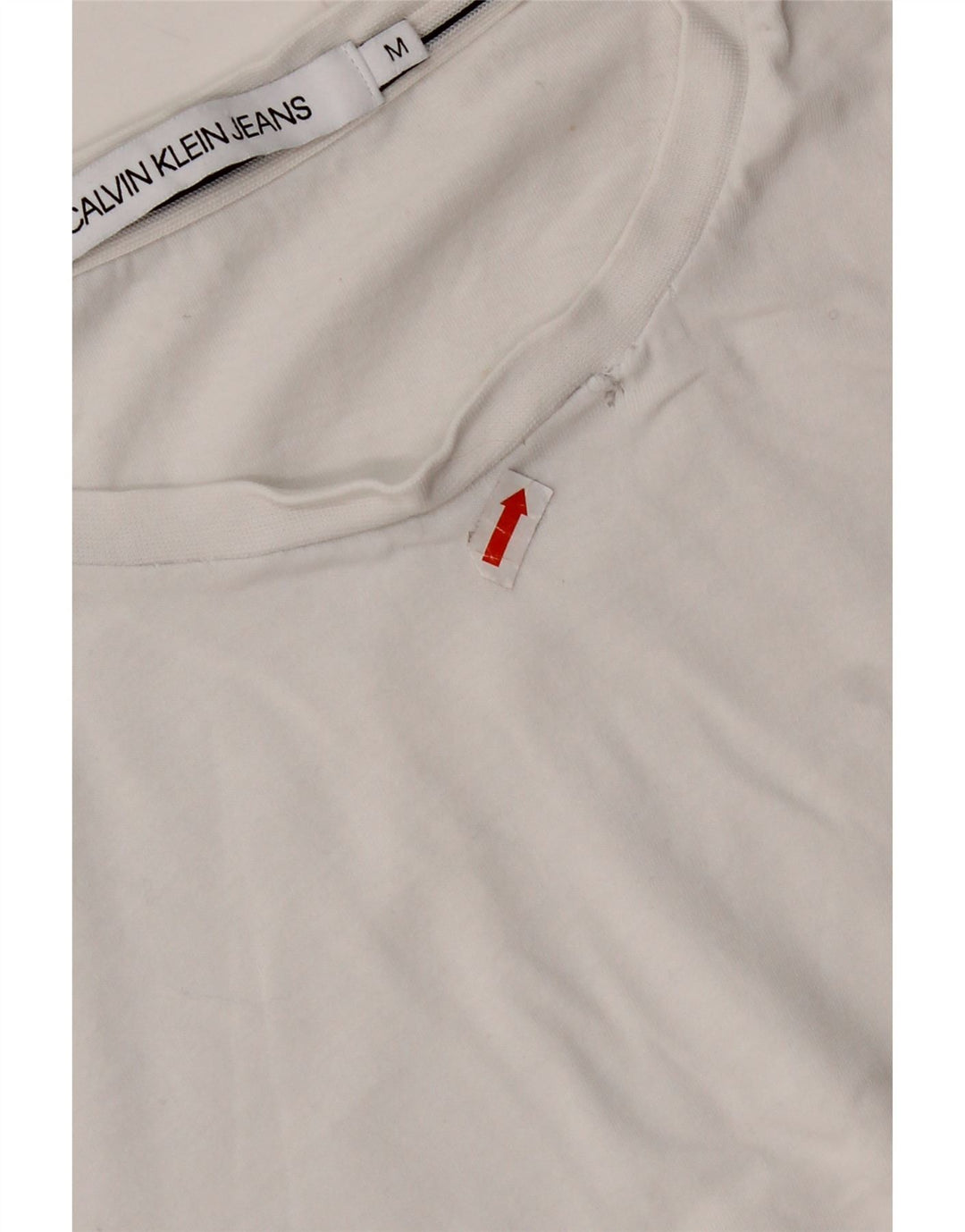 T-shirt damski CALVIN KLEIN Top UK 14 Średni biały