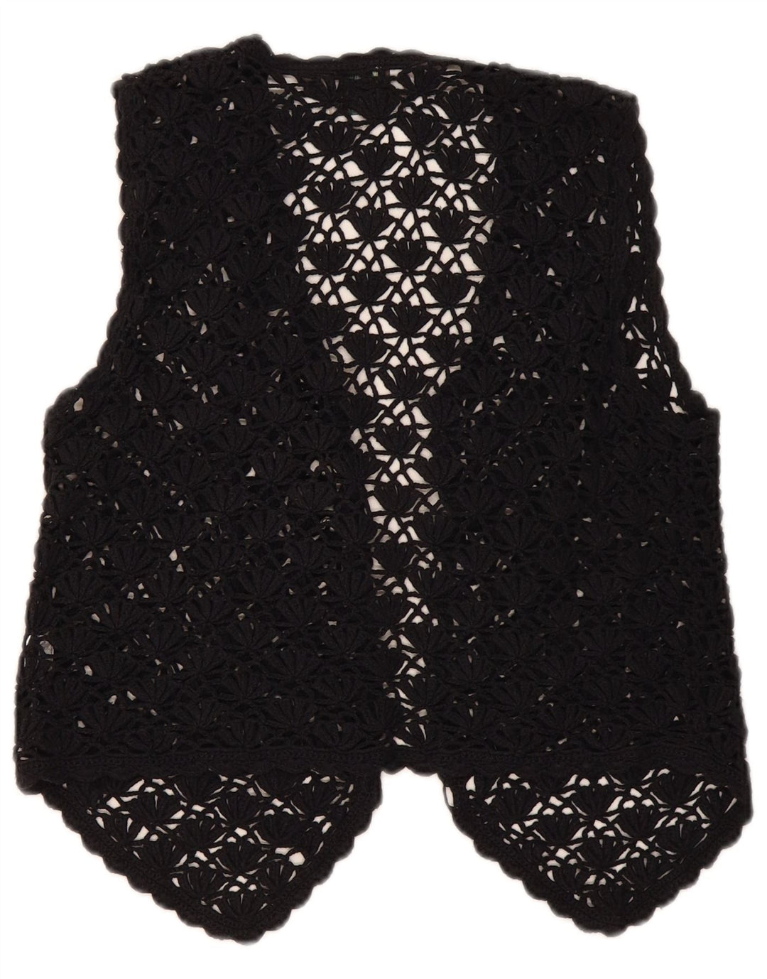 Premode damski kardigan o kroju Crochet UK 12, średnia czarna bawełna
