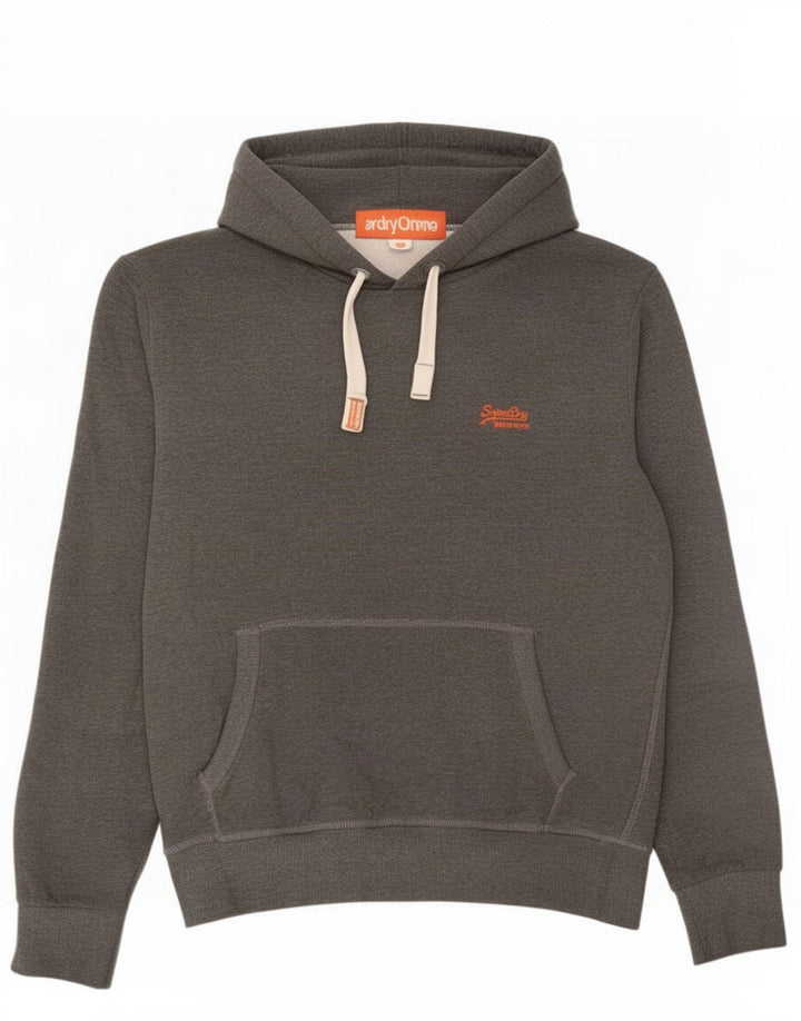 Męski sweter z kapturem Superdry 2XL, szary, bawełniany