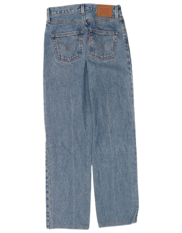 Damskie dżinsy Levi's 501 Straight W23 L28 Niebieskie bawełniane