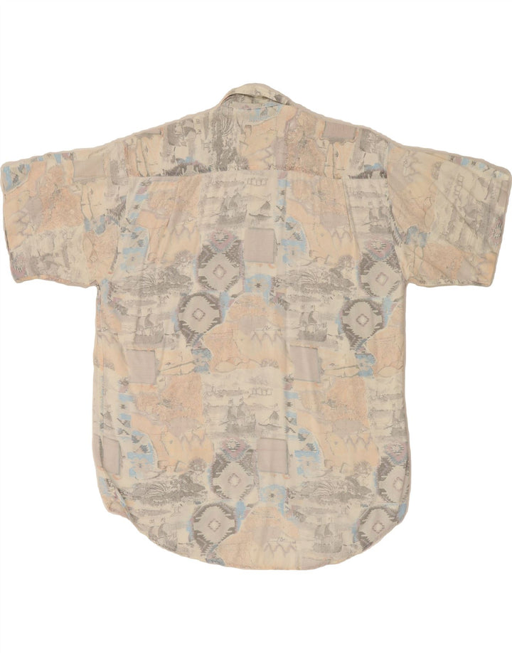 VINTAGE Mens Abstract Pattern Shirt Medium Multicoloured Patchwork Vintage Vintage and Second-Hand Vintage from Messina Hembry 