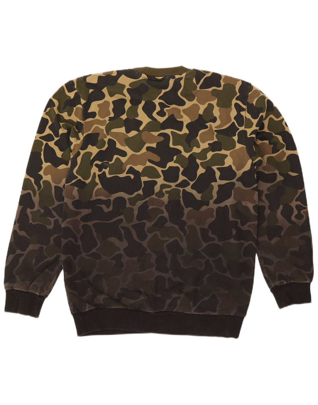 Adidas Męska bluza z kapturem, mała, khaki, kamuflaż, bawełna