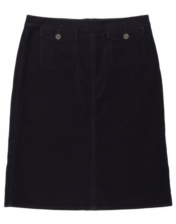 Boden Sztruksowa spódnica damska UK 18 XL W38 Granatowa bawełna