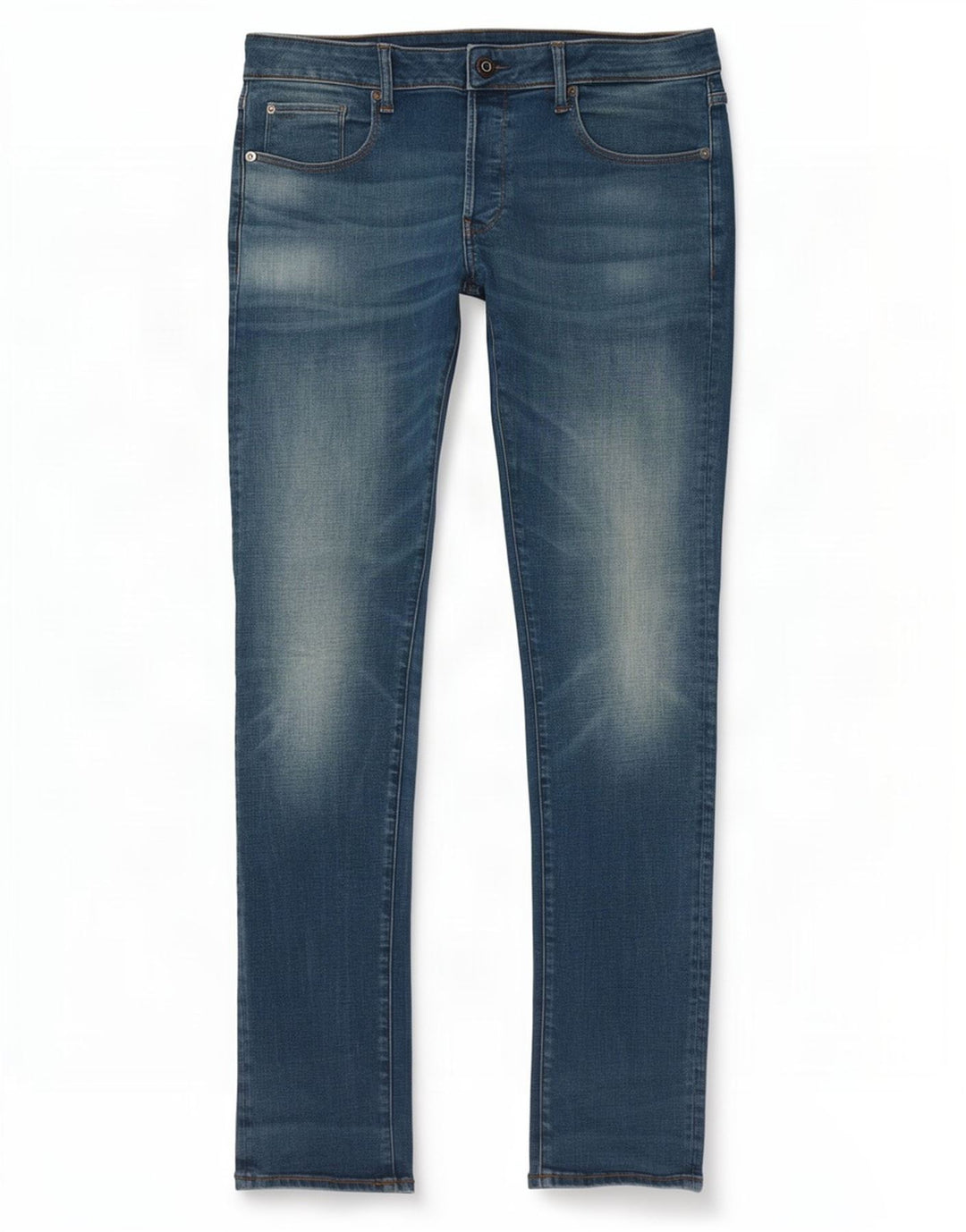 G-Star Męskie 3301 Slim Jeans W34 L34 Niebieska bawełna