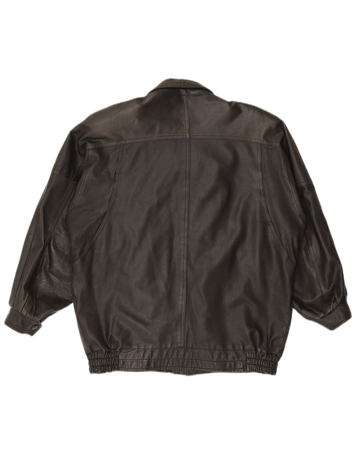 Vintage męska skórzana kurtka UK 42 XL czarna