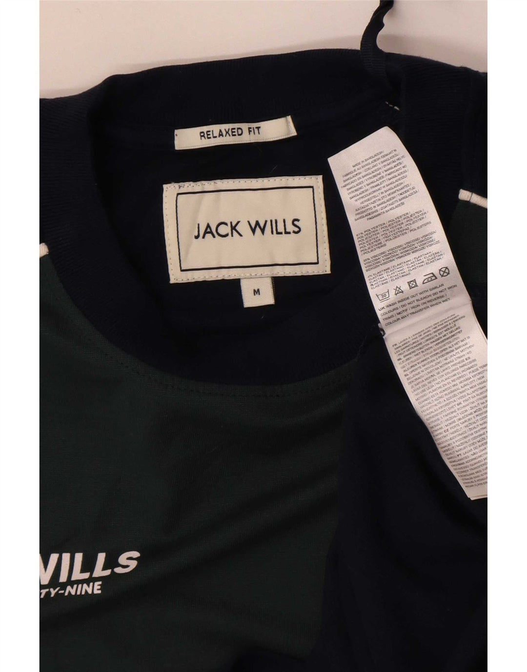 Męski T-shirt z grafiką Jack Wills, średni granatowy kolor