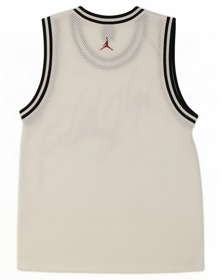 Męska kamizelka z grafiką Jordan Dri Fit Top Medium White