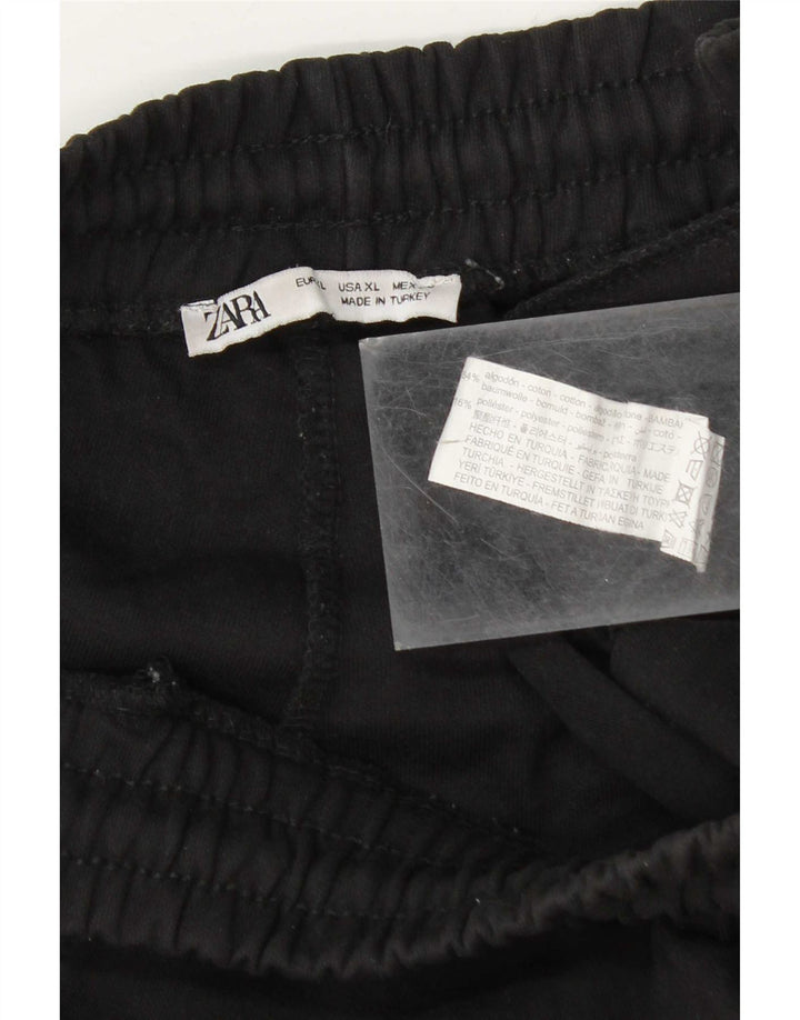 Męskie spodenki sportowe Zara XL, czarne, bawełniane