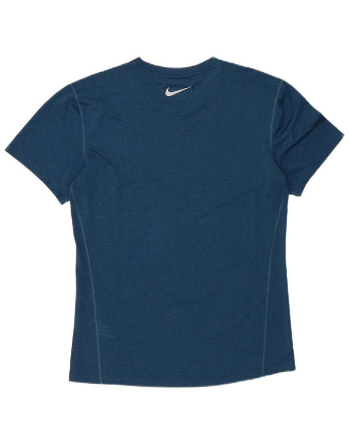NIKE Mens Dri Fit T-Shirt Top Small Navy Blue Polyester
