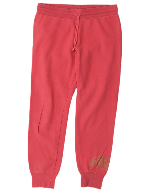 Damskie spodnie dresowe Ellesse Graphic Joggers UK 12 Średnioróżowe bawełniane