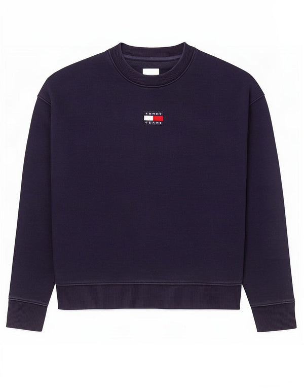 Damska bluza oversize Tommy Hilfiger UK 6 XS, granatowa, bawełniana