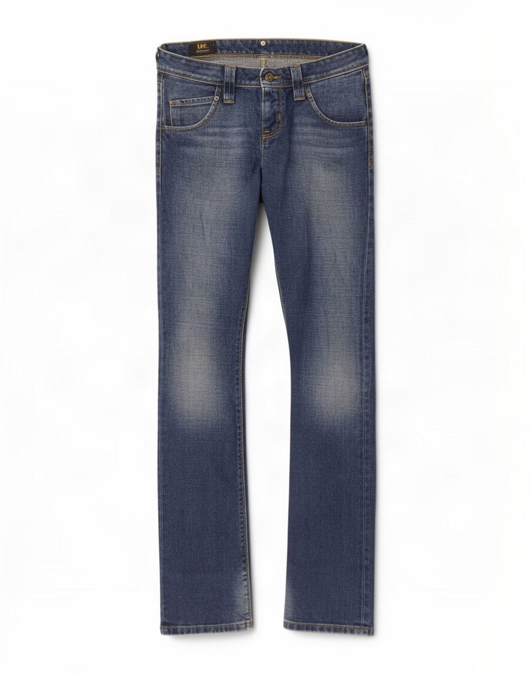Damskie jeansy Lee Maddox Bootcut W28 L35 Niebieskie bawełniane
