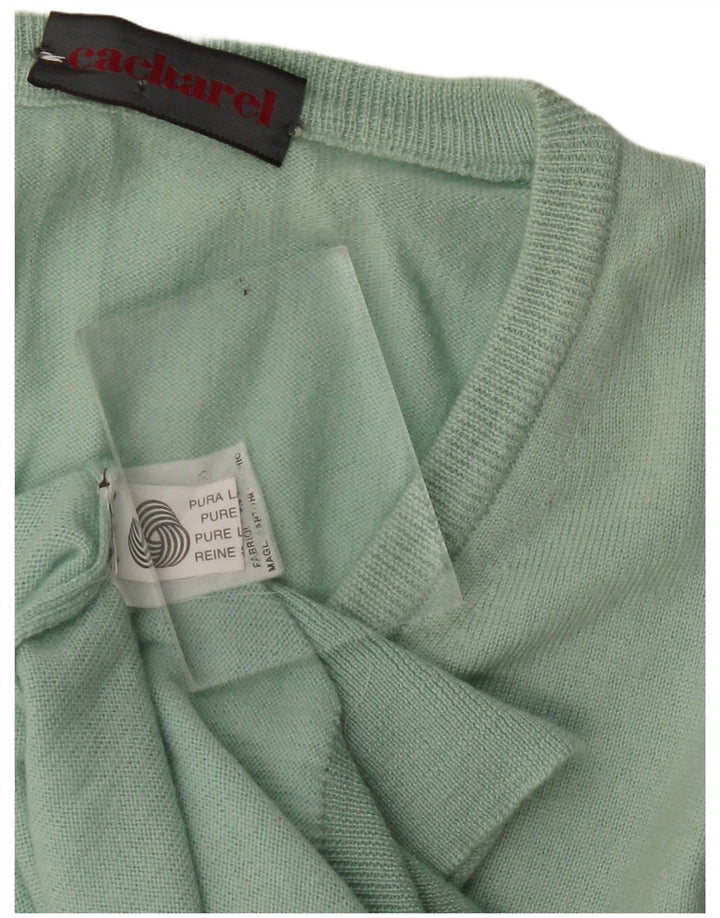 Podkoszulek męski Cacharel z kamizelką, duży, zielony, z dziewiczej wełny