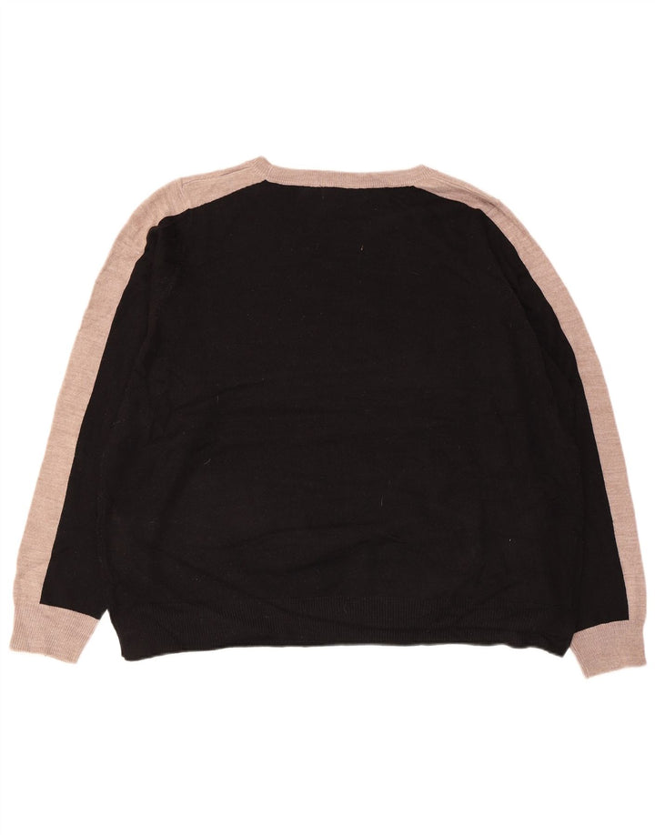 MARKS & SPENCER Damski sweter z dekoltem w łódkę UK 20 2XL Czarny