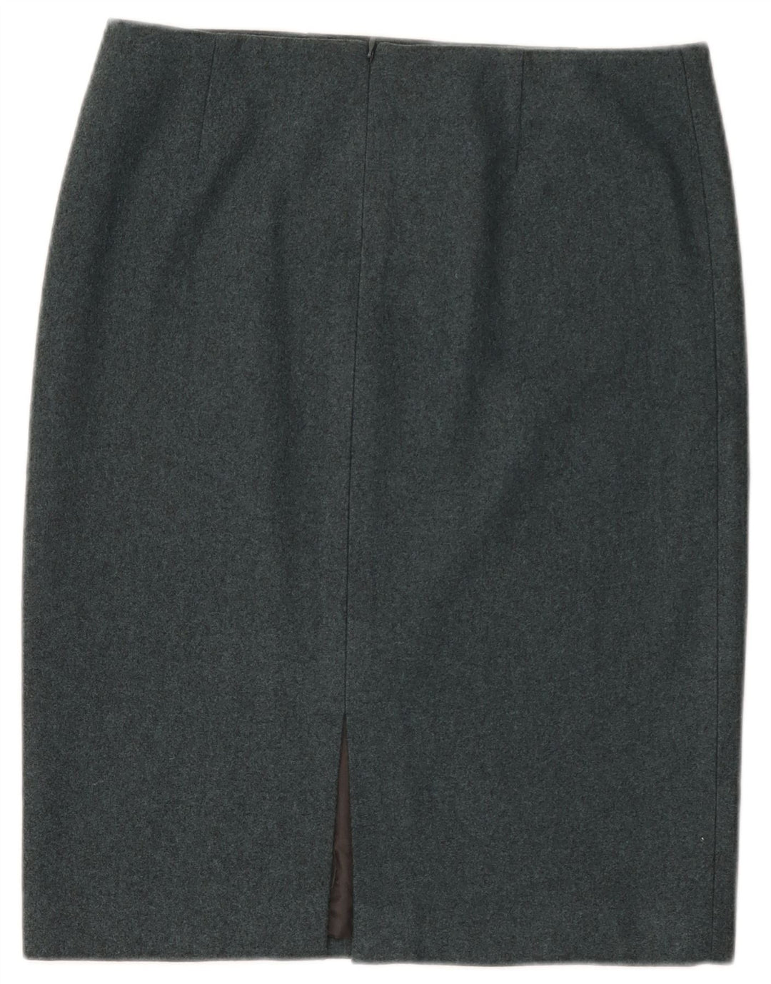 Damska spódnica ołówkowa Calvin Klein US 8 Medium W32 Niebieska wełniana nakrapiana