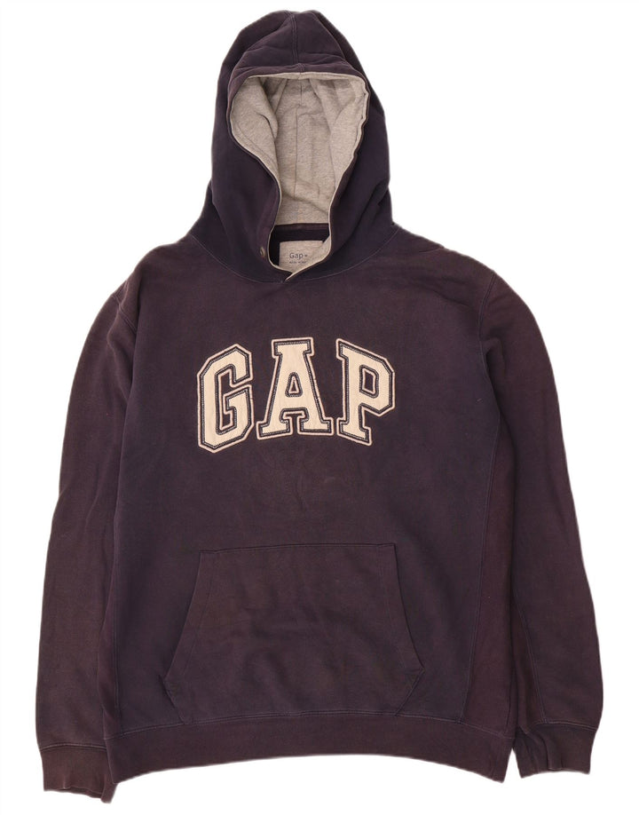 Męski sweter z kapturem Gap Graphic, średni granatowy, bawełniany
