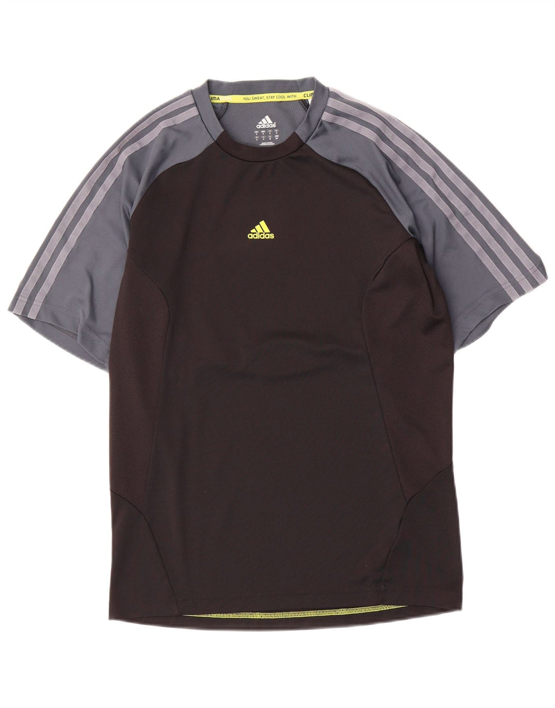 Adidas Męska koszulka Climacool Top, mała, czarna, z blokami kolorów