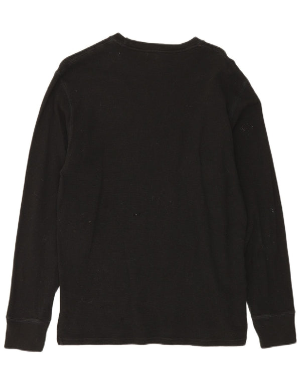 Koszulka męska Polo Ralph Lauren z długim rękawem, średnia czarna, bawełniana