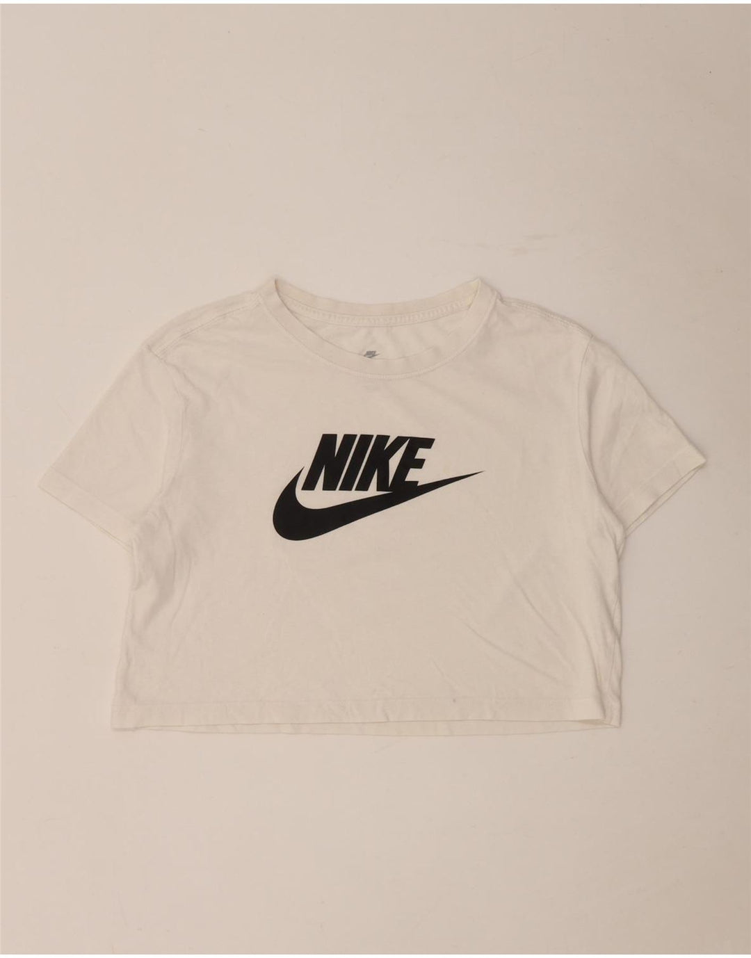 Damska koszulka oversize z grafiką Nike Top UK 10, mała w kolorze złamanej bieli