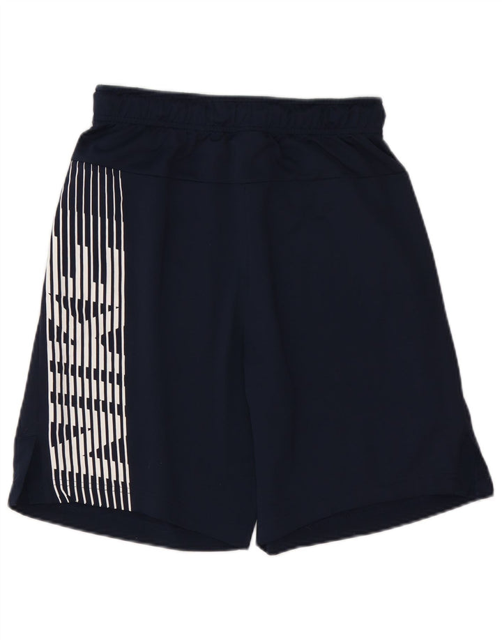 Męskie spodenki sportowe Nike Dri Fit Graphic, małe, granatowe, poliestrowe