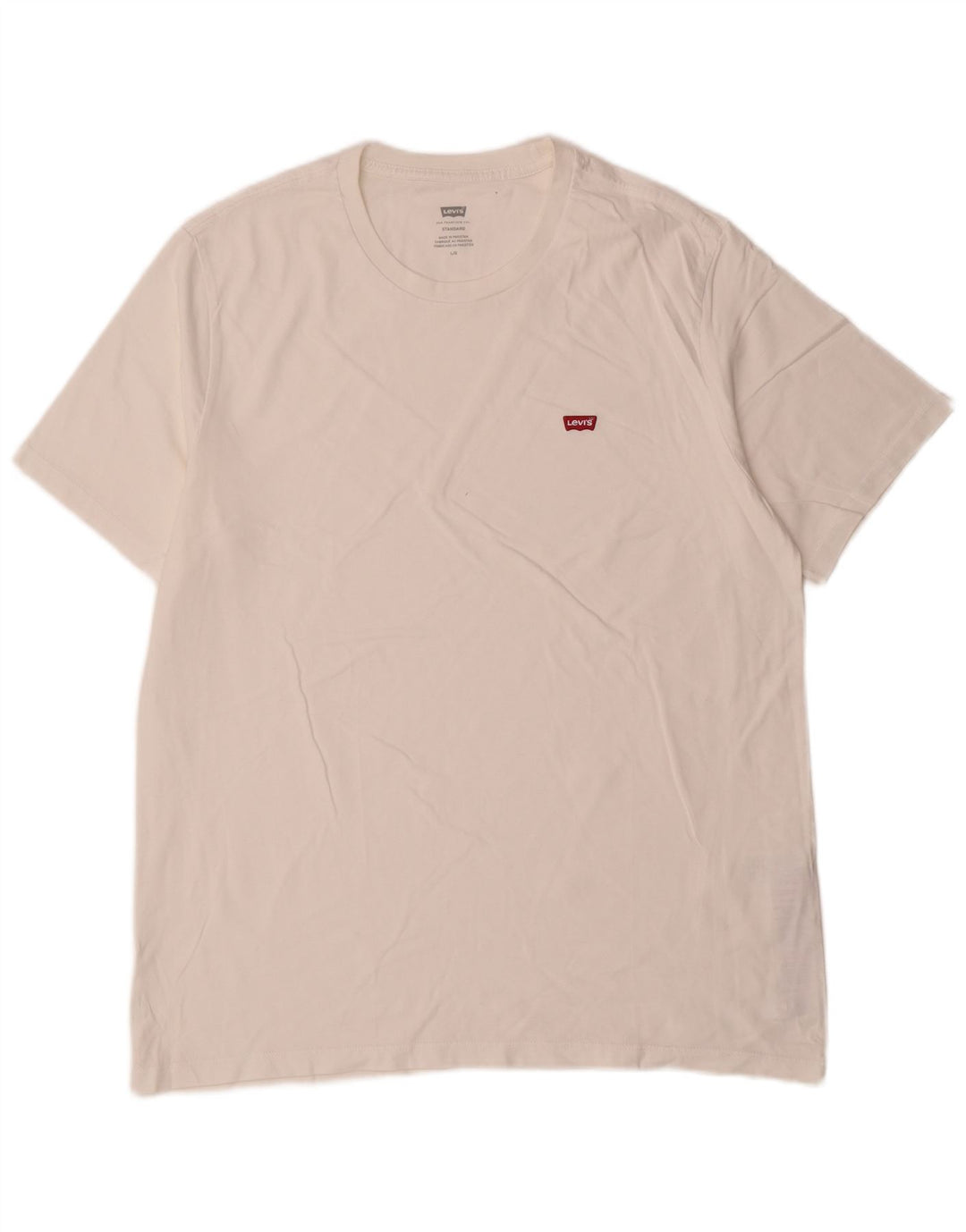 Męski standardowy T-shirt Levi's, duży, biały, bawełniany