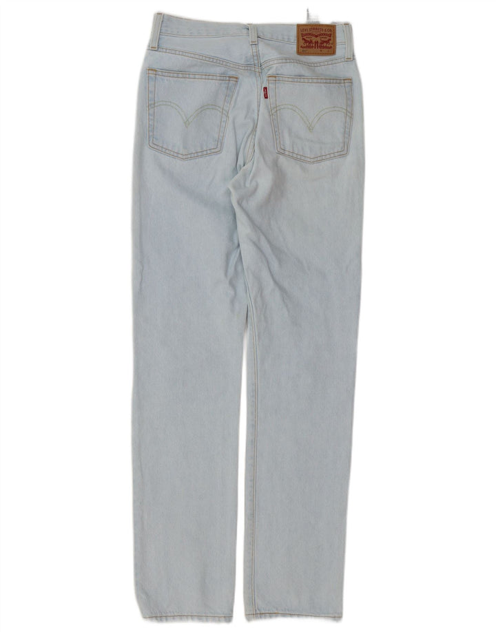 Damskie jeansy Levi's 501 Straight W25 L32 Niebieskie bawełniane