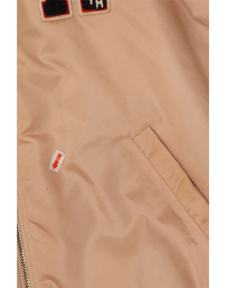TOMMY HILFIGER Womens Graphic Varsity Jacket UK 14 Medium Pink Heart