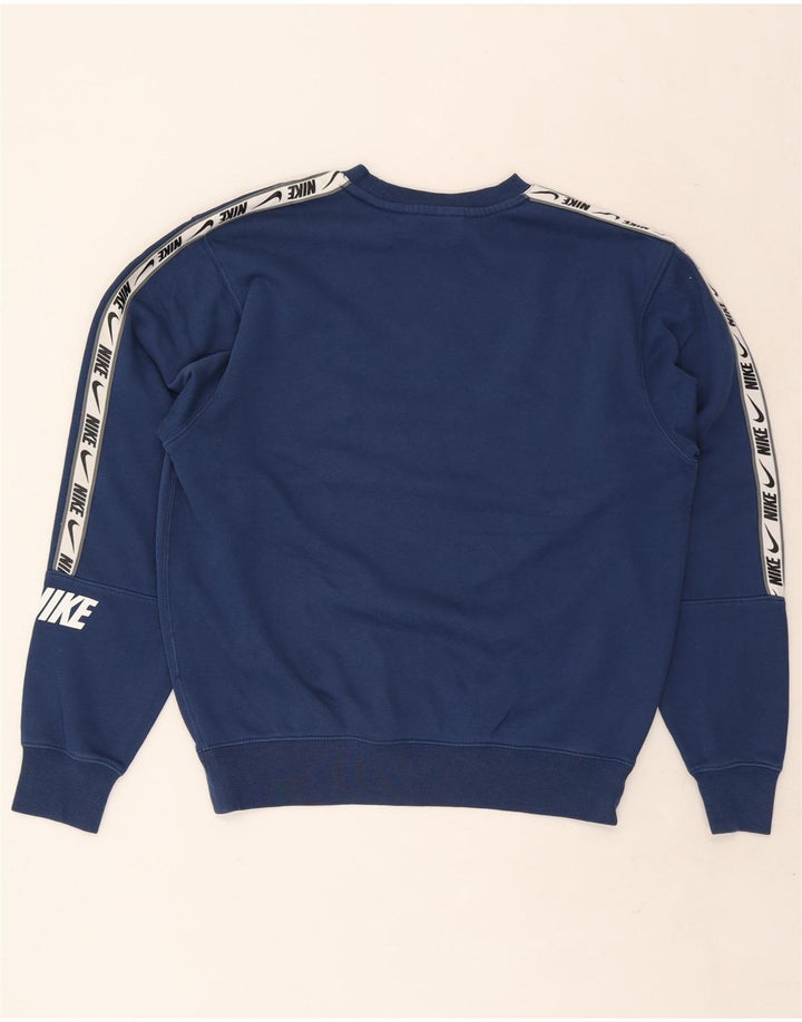Nike Mens Loose Fit Graphic Standard Sweatshirt Jumper Small Navy Blue