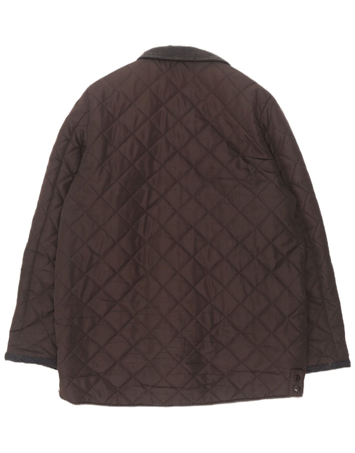 Męska pikowana kurtka Pierre Cardin UK 44 2XL Brązowa, poliester