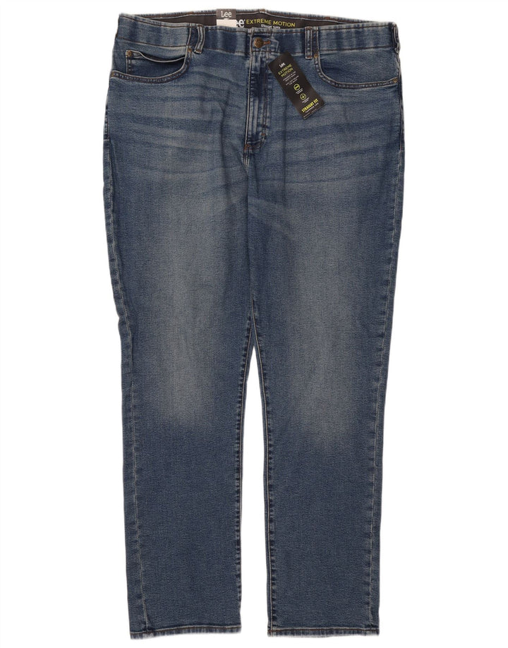 Męskie jeansy Lee Straight Tapered W44 L34 Niebieskie bawełniane