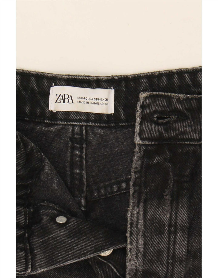 Damskie spodenki jeansowe Zara w trudnej sytuacji EU 40 Medium W30 czarne