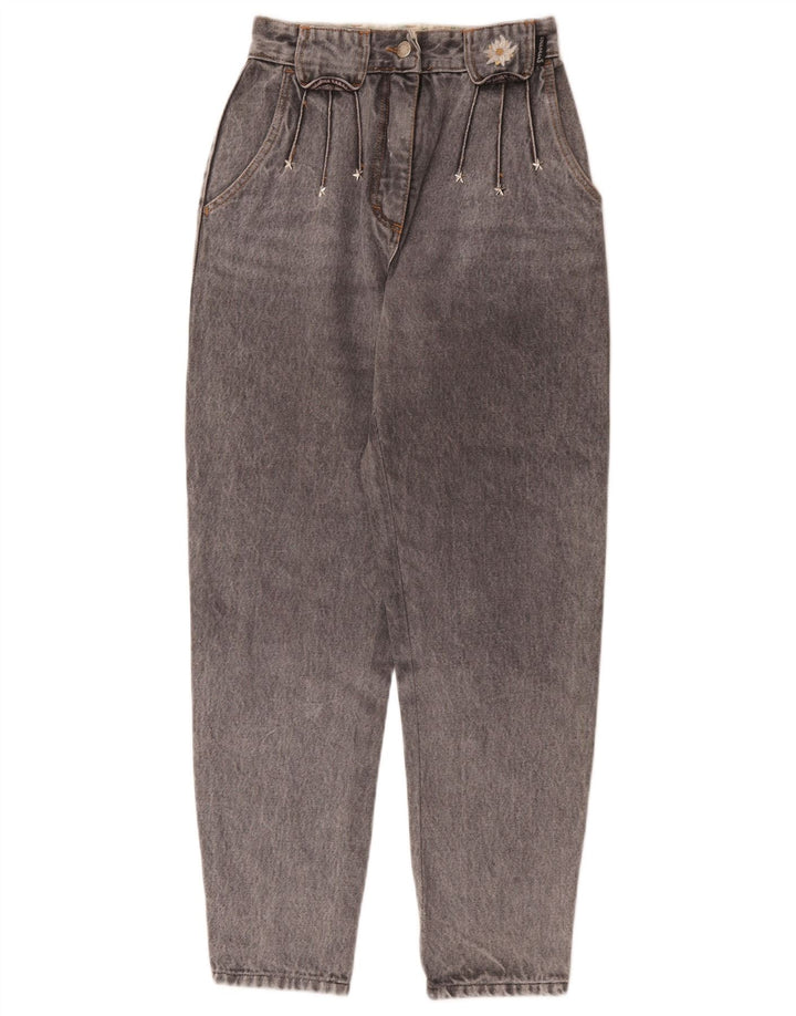 Damskie zwężane dżinsy Cappopera W24 L27 Szara bawełna