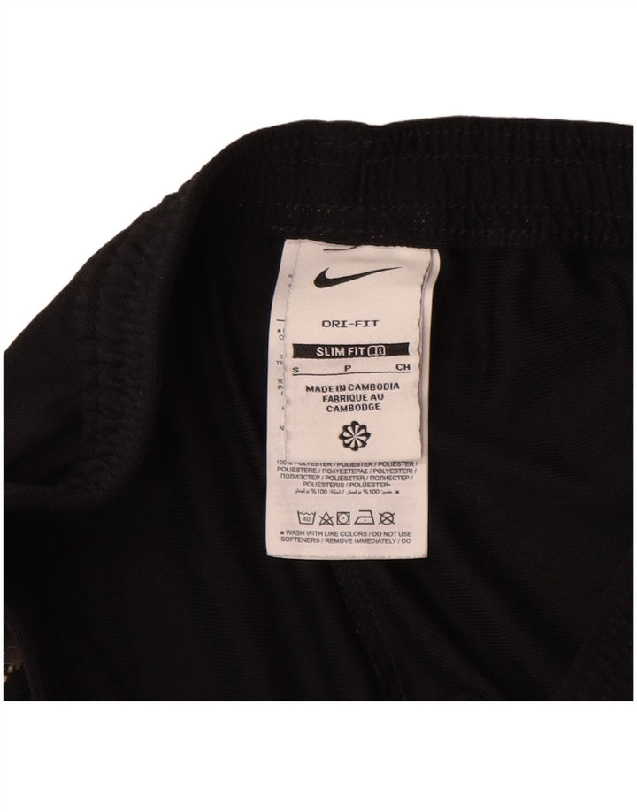 Męskie spodnie dresowe Nike Dri Fit Slim, małe, czarne, poliestrowe