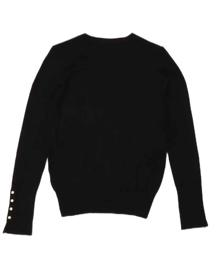 Damski sweter z okrągłym dekoltem Zara UK 10 Small Black Wiskoza