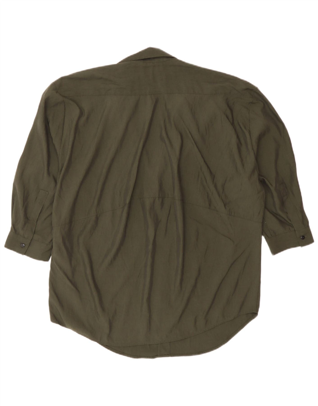 Damska koszula oversize z rękawem 3/4 Zara UK 6 XS Khaki Lyocell